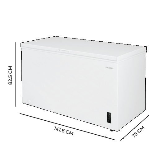 Congelador Bolero CoolMarket Chest 418P White E, CECOTEC - Imagen 2