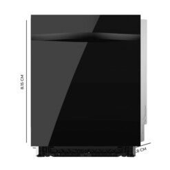 Lavavajillas Bolero Aguazero 6620 Full-BI Matt Black Glass, CECOTEC
