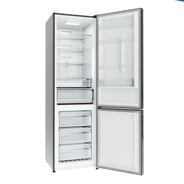 Frigorífico Bolero CoolMarket Combi 356i Inox E | CECOTEC - Imagen 4